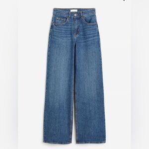 High rise baggy jeans